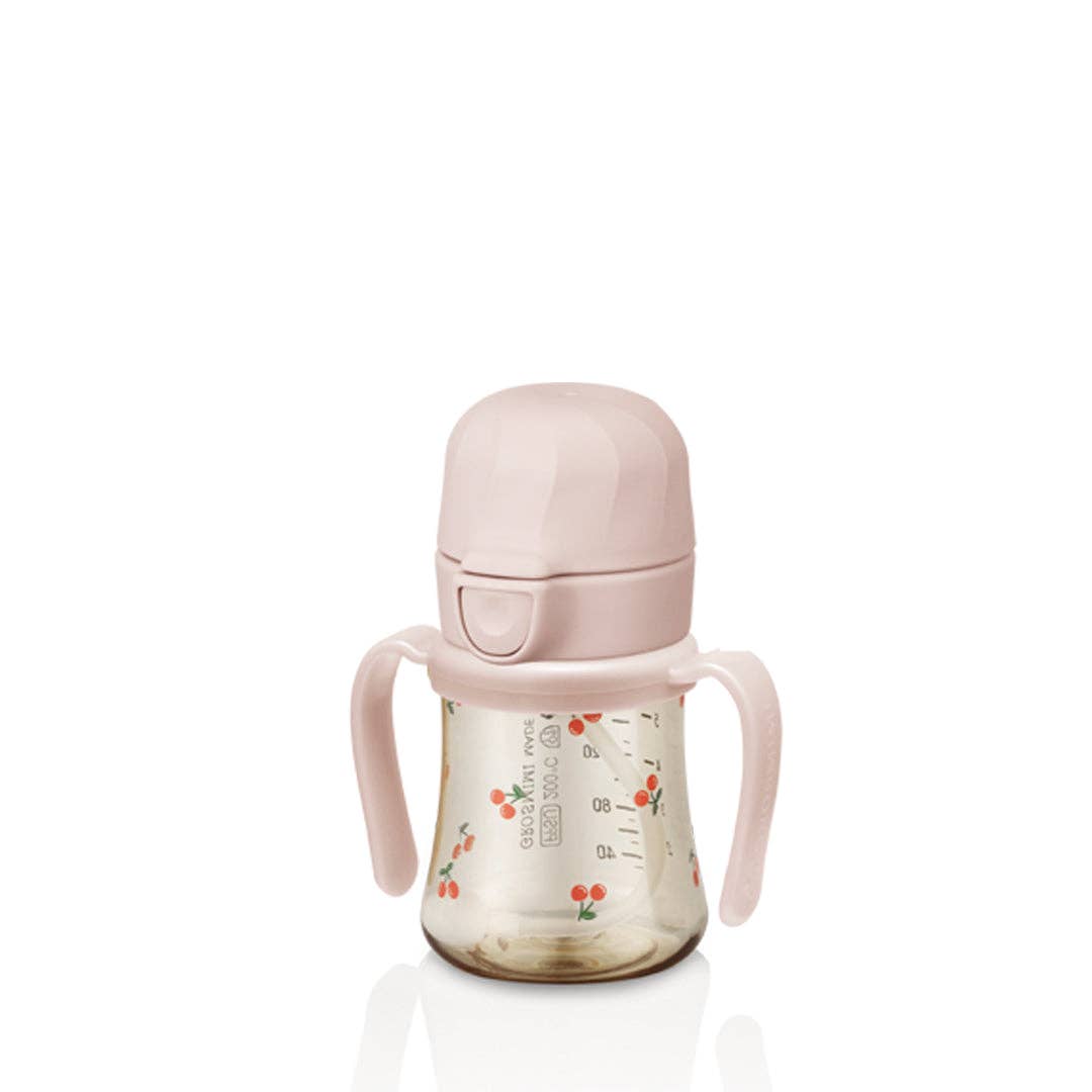 Grosmimi PPSU Straw Cup with Flip Top & Weight - 6oz (200ml)