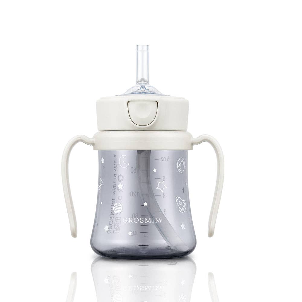 Grosmimi PPSU Straw Cup with Flip Top - 6oz (200ml)