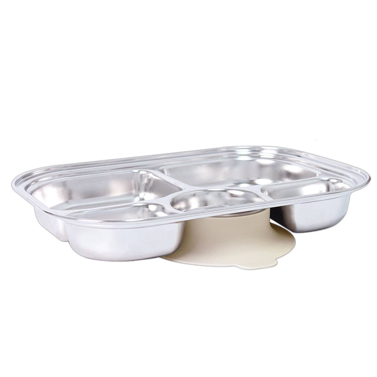 Grosmimi Stainless Steel Food Tray with 5 Compartment