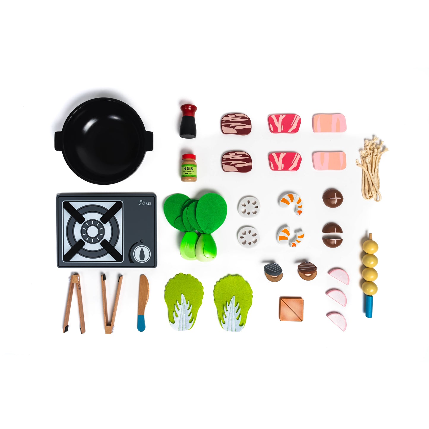 Bitty Bao Wooden & Magnetic Hot Pot Toy Set